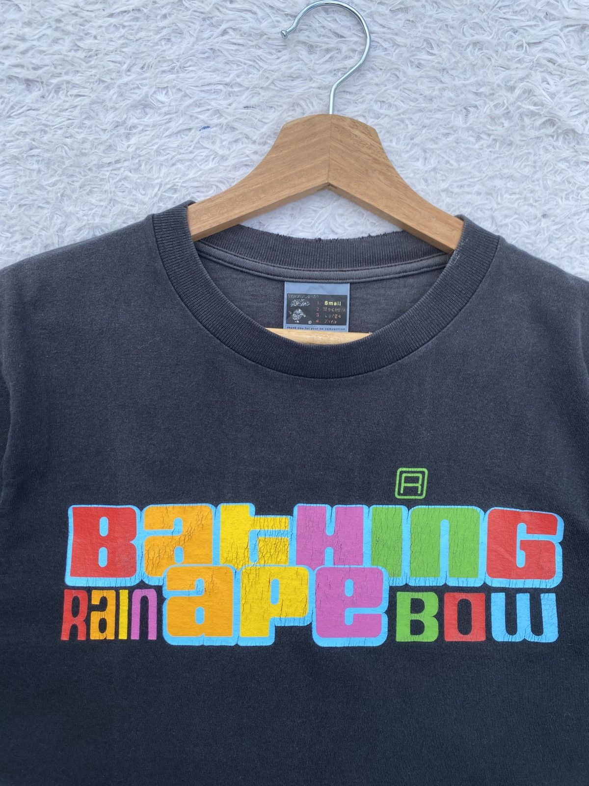 Bape Rare Vintage 2000s BAPE A Bathing Ape Rainbow Tshirt Size US S / EU 44-46 / 1 - 8 Thumbnail