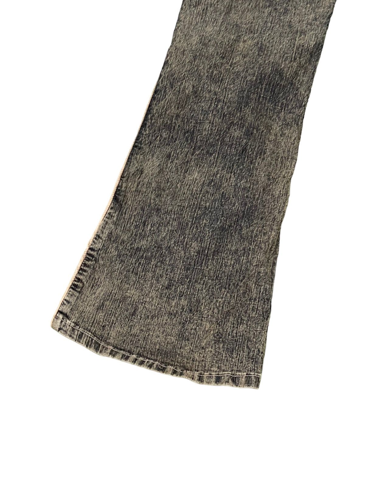 Japanese Brand Flare Jeans Jouer Aux Echecs Faded Stretch Thin Denim 7🟦9 Size US 35 - 15 Thumbnail