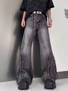 Jean Koizumi x Kanou Washed Wide Leg Denim Jeans Size US 28 / EU 44 - 6 Thumbnail