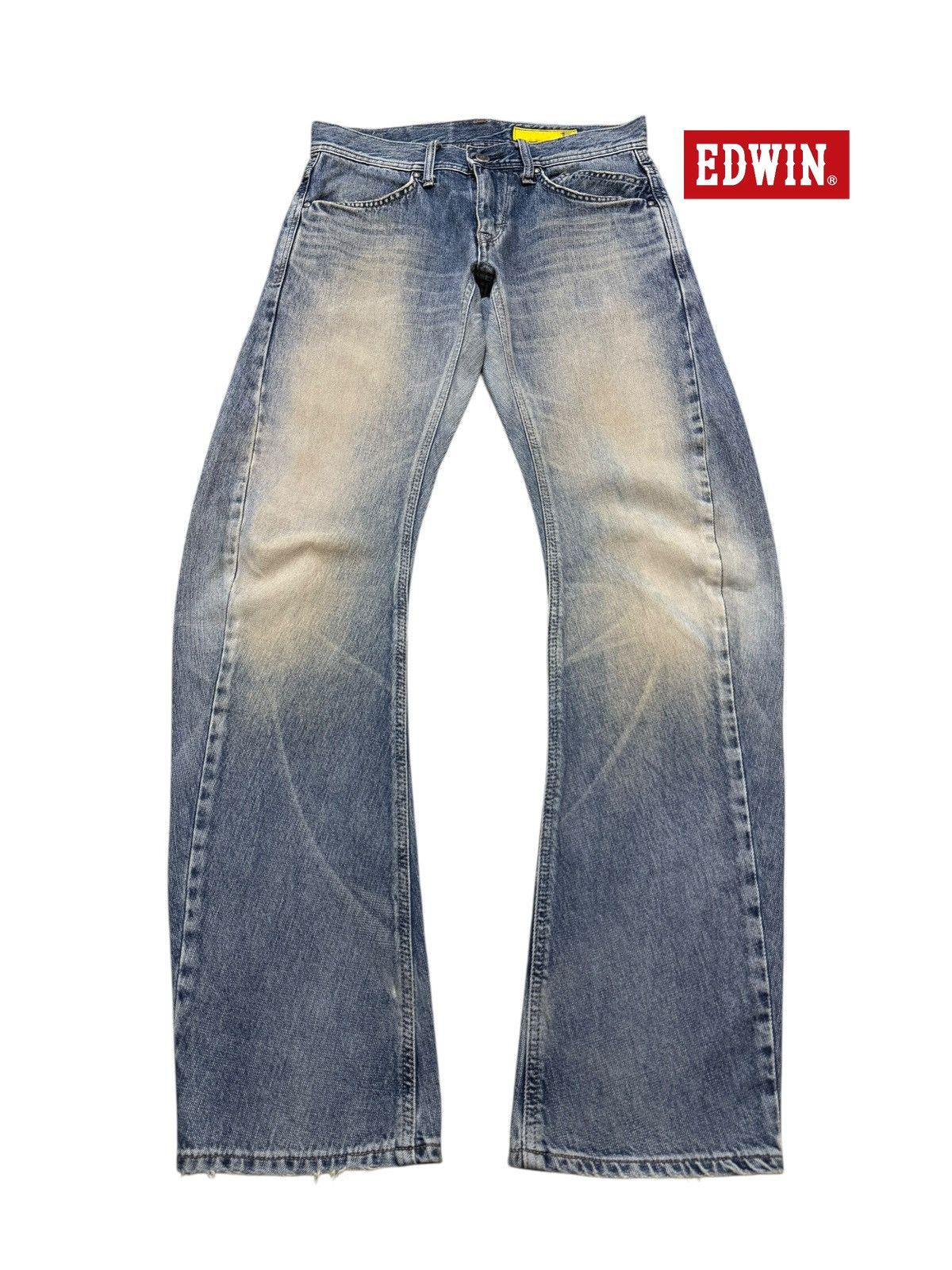 Edwin Vintage Y2K Edwin E-Function Mud Wash Faded Twisted Leg Size US 31 - 1 Thumbnail