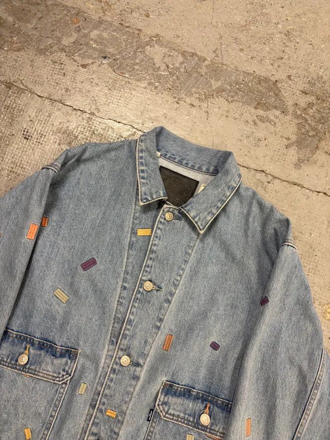 Levi's Kenzo Levi’s Embroided Blue Denim Jacket Size US M / EU 48-50 / 2 - 5 Thumbnail