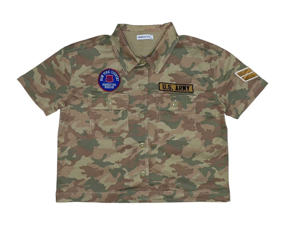 Japanese Brand Japanese Brand Browny Crop Military Shirt Size US M / EU 48-50 / 2 - 1 Thumbnail