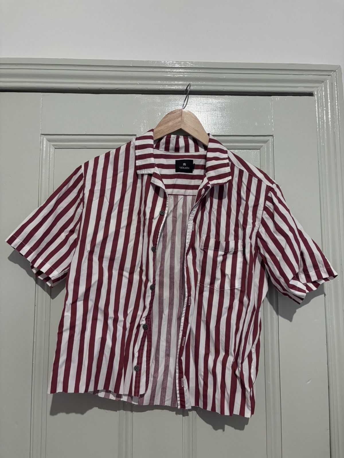 Other Cropped St. Goliath Button Up Tee Shirt Size US M / EU 48-50 / 2 - 1 Thumbnail