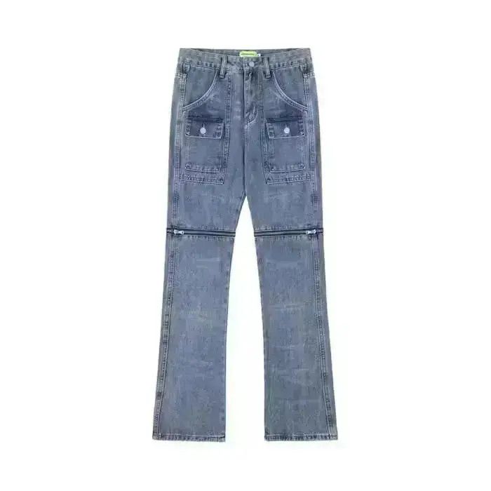 Japanese Brand Blue Baggy Stacked Denim Jeans Size US 30 / EU 46 - 6 Thumbnail
