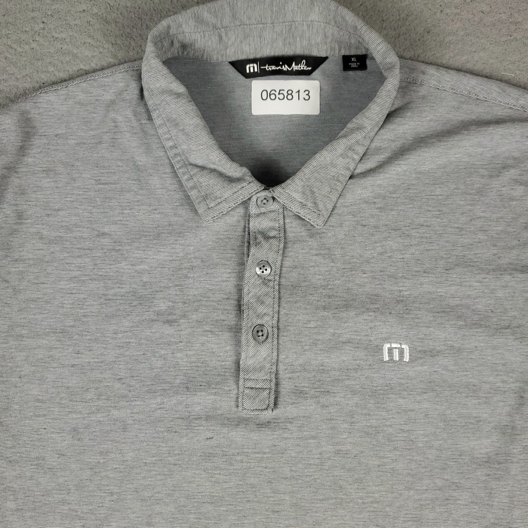 TravisMathew Travis Mathew Polo Shirt Mens XL Gray Golf Casual Short Sleeve Shirt Size US XL / EU 56 / 4 - 2 Thumbnail