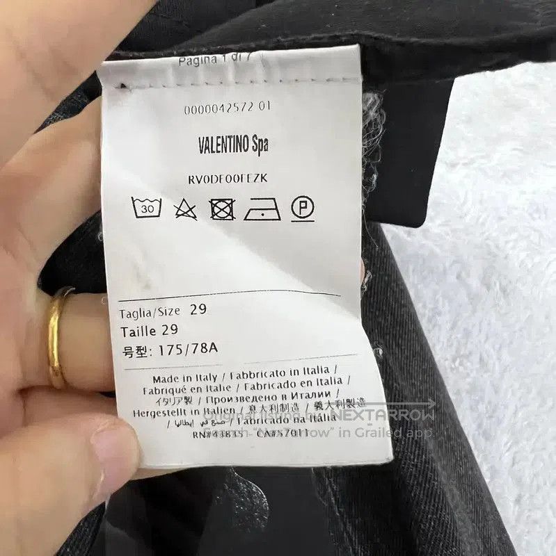 Valentino Valentino Gray Casual Cotton Pants for Men . Size US 32 / EU 48 - 4 Thumbnail