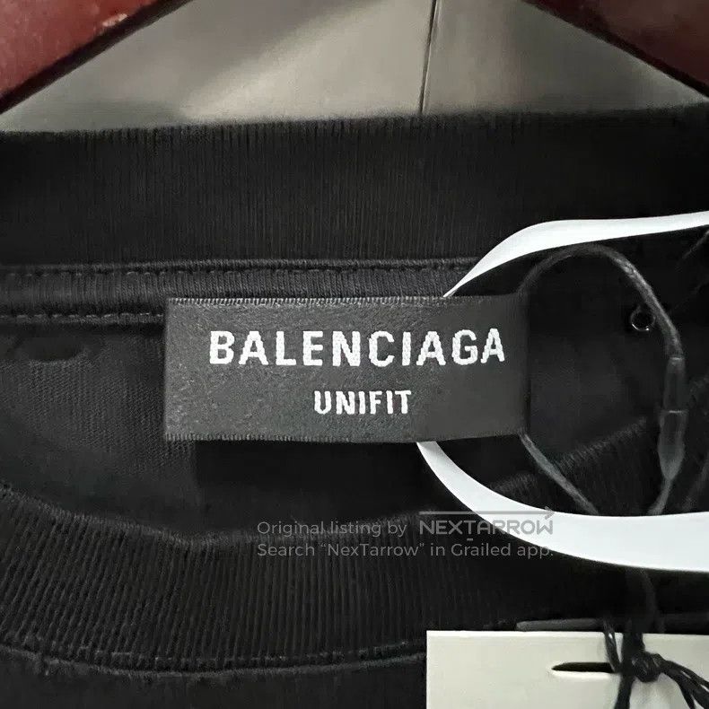 Balenciaga Balenciaga Chest Big Logo Destroyed Short Sleeve XS Size US XS / EU 42 / 0 - 3 Thumbnail