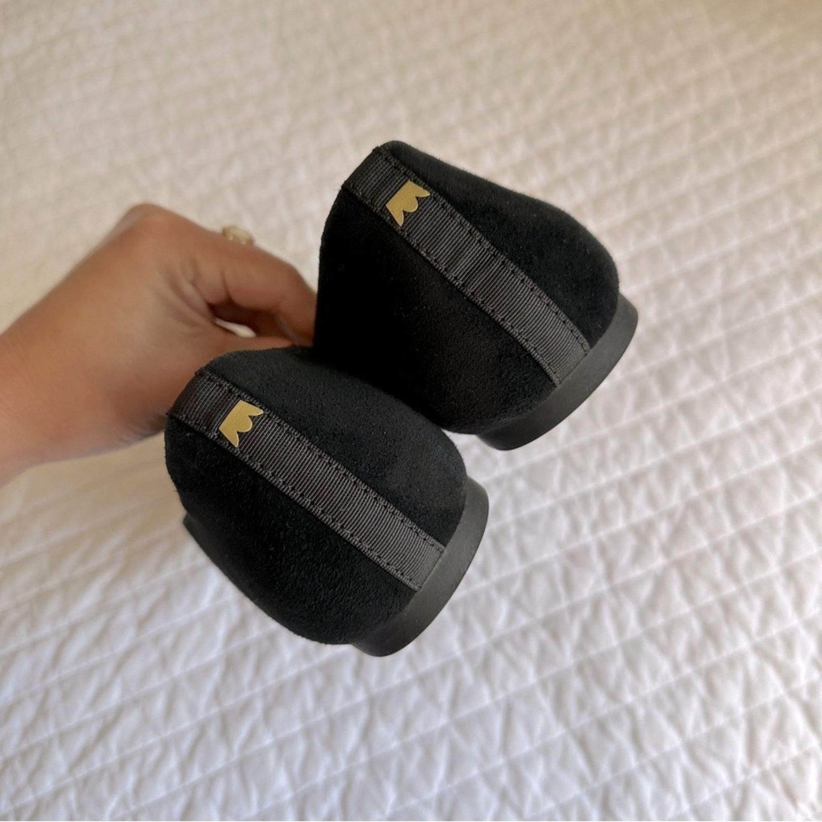 Other BIRDIES The Goldfinch Pointed Toe Ballet Flats Black Suede 9 Size US 9 / IT 39 - 8 Thumbnail