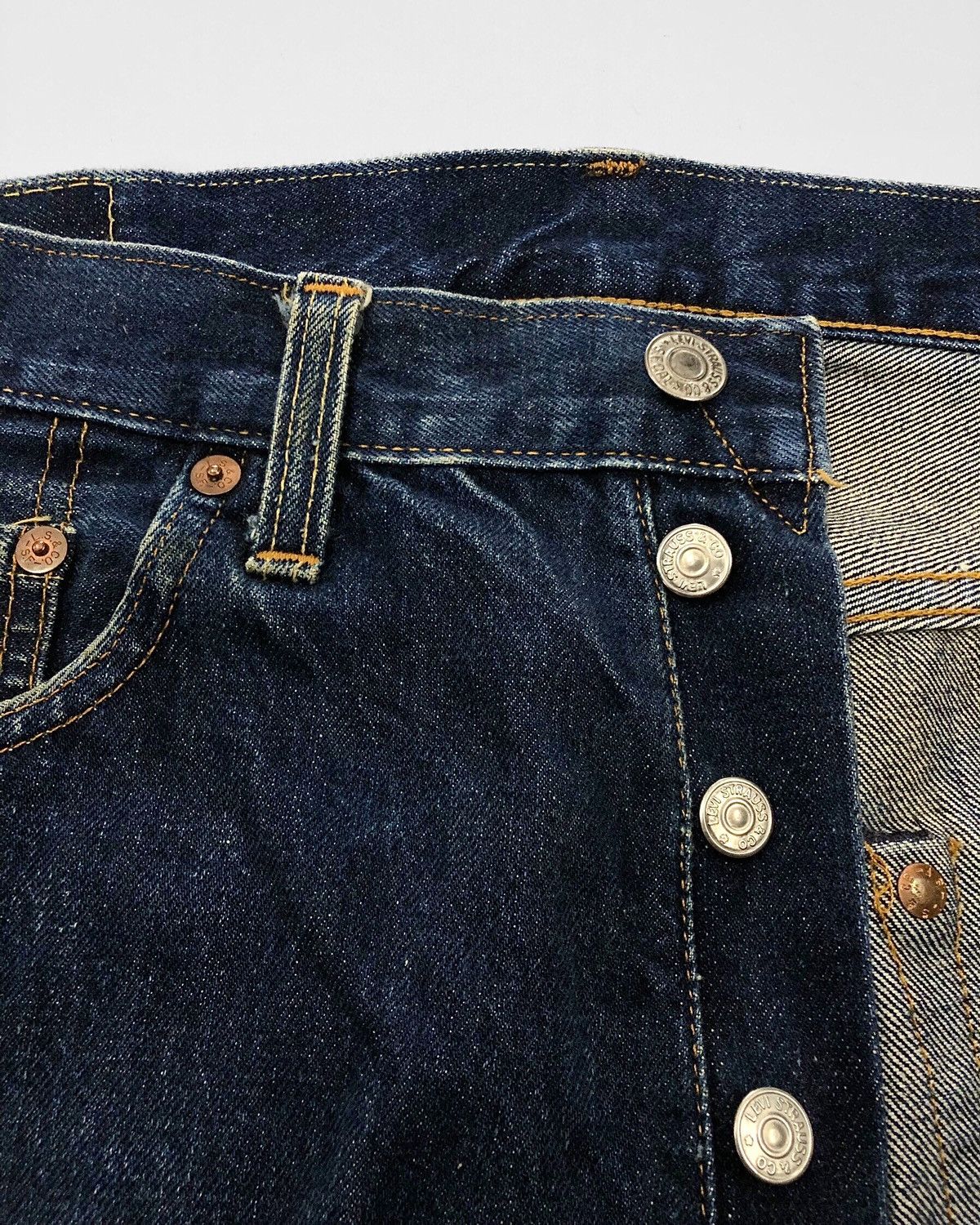 Levi's 1990's Levis Vintage Clothing 501XX Model 1955 Size US 34 / EU 50 - 4 Thumbnail