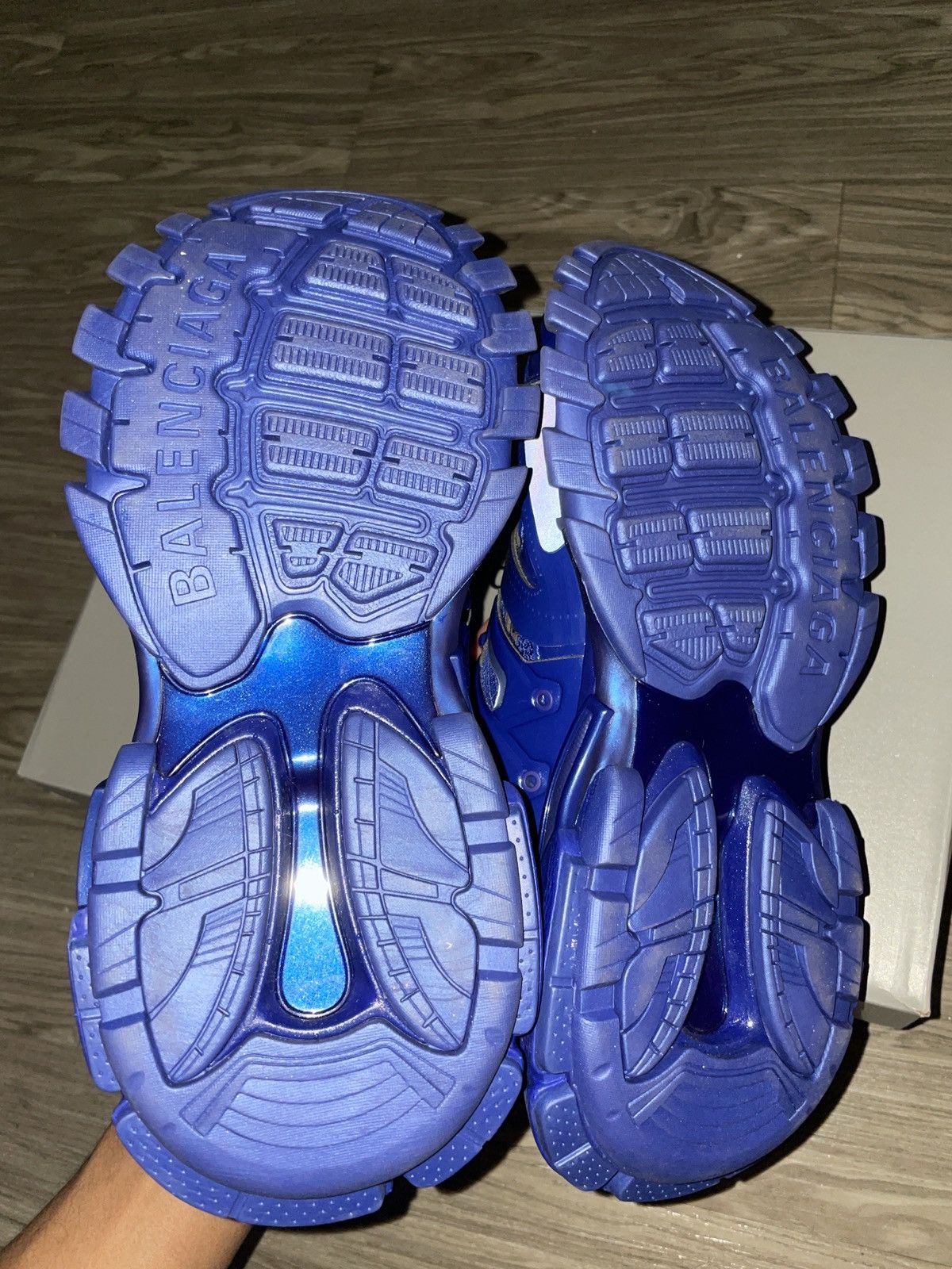 Balenciaga Balenciaga Track “Indigo”/Blue Metallic Size US 7 / EU 40 - 7 Thumbnail
