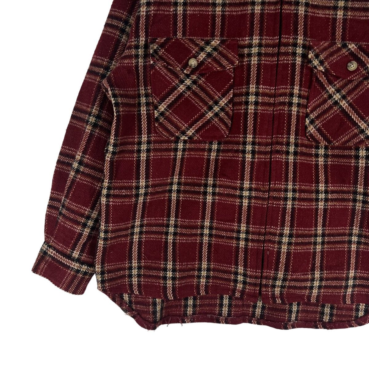 Flannel 🔥90’s Vtg Flannel Jacket Wool Visby Issey Miyake Japan Size US M / EU 48-50 / 2 - 5 Thumbnail