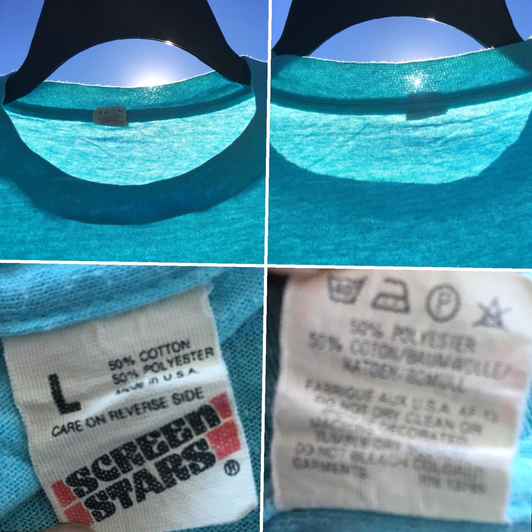 Vintage VINTAGE Screen Stars Shirt Men L Blue Jump Rope For Heart 80s Graphic Tee 1980s American Heart Association Size US L / EU 52-54 / 3 - 3 Thumbnail