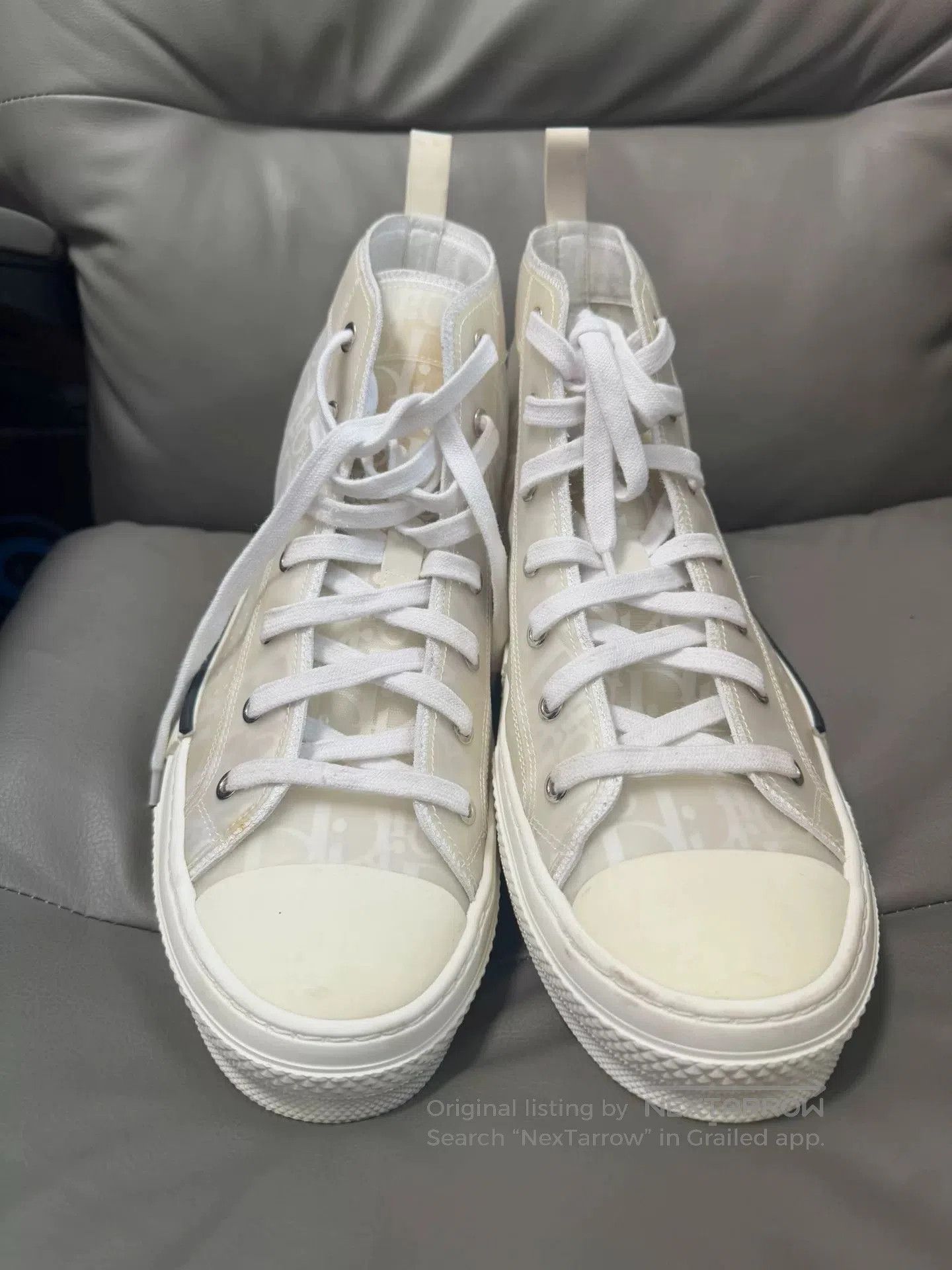Dior Dior Transparent High-Top Sneakers Size 42. Size US 9 / EU 42 - 3 Thumbnail