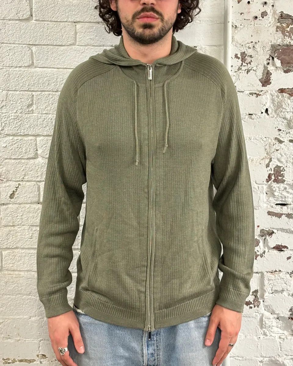 Emporio Armani AW2022 Emporio Armani Green Light Zip-up Hoodie Size US M / EU 48-50 / 2 - 2 Thumbnail