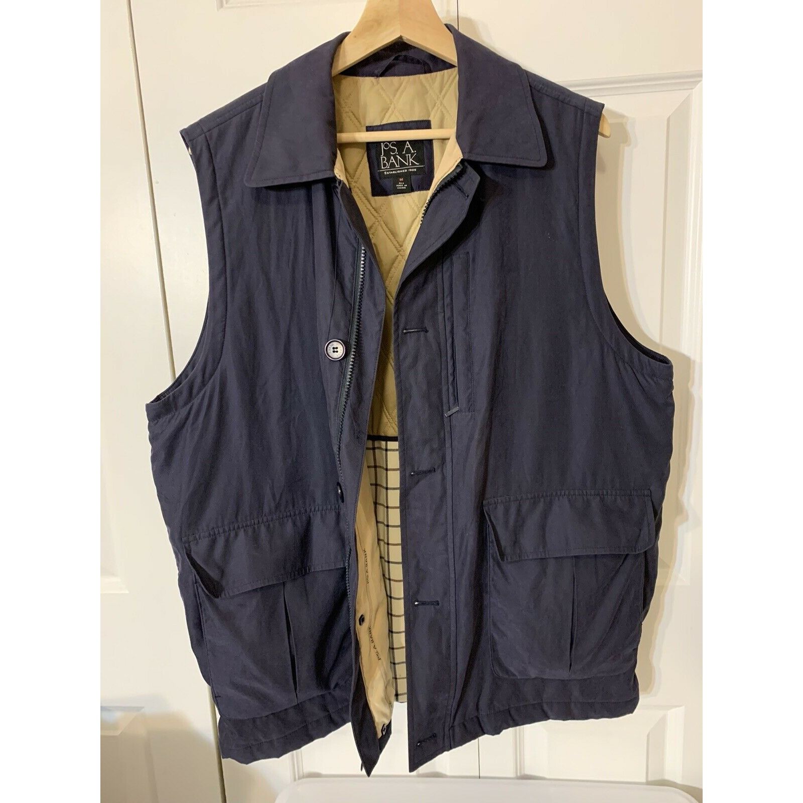Jos. A. Bank Jos. A. Bank Vest Sz Medium Blue Outdoor Mens Size US M / EU 48-50 / 2 - 1 Thumbnail
