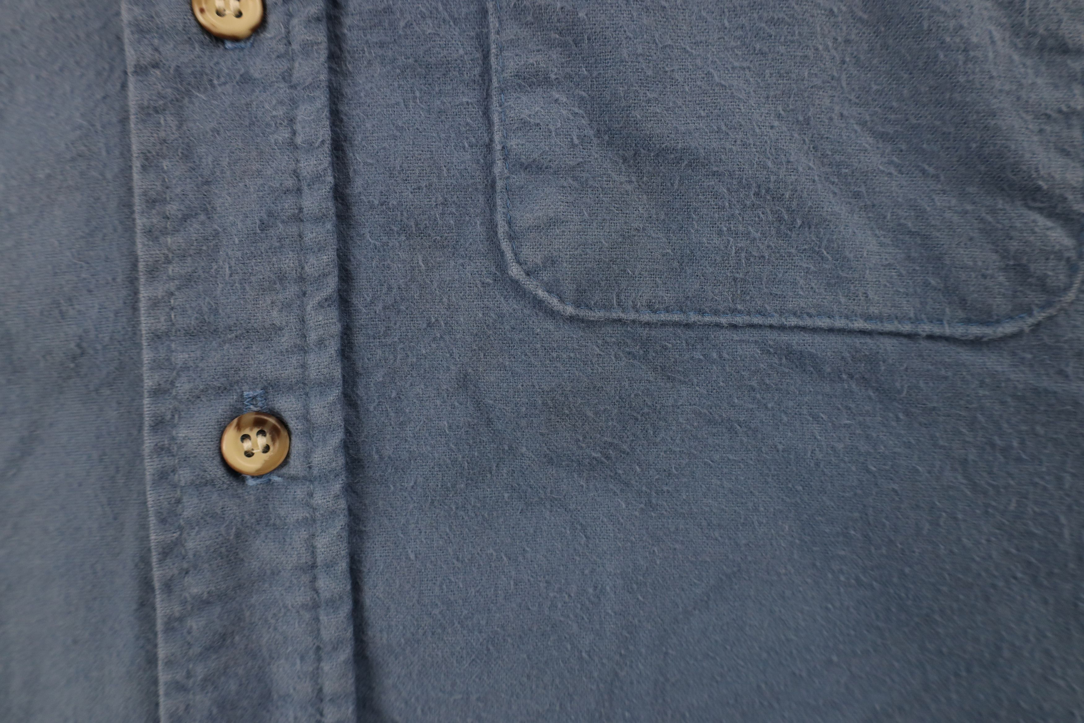 FiveBrother × Vintage Vintage 90s Five Brother Chamois Cloth Button Shirt Blue USA Size US XXL / EU 58 / 5 - 4 Thumbnail
