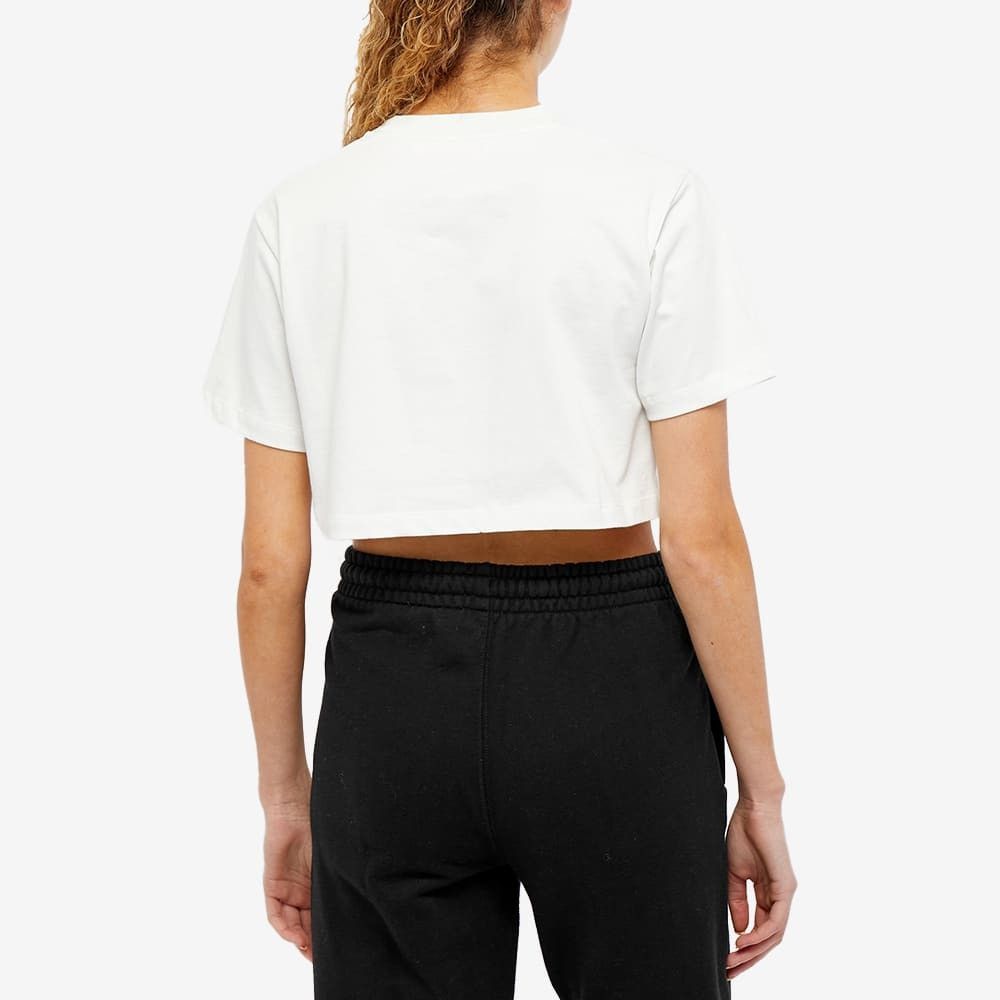 Off-White o1mle0425 Helvetica Cropped T-Shirt in White Size XS / US 0-2 / IT 36-38 - 4 Thumbnail