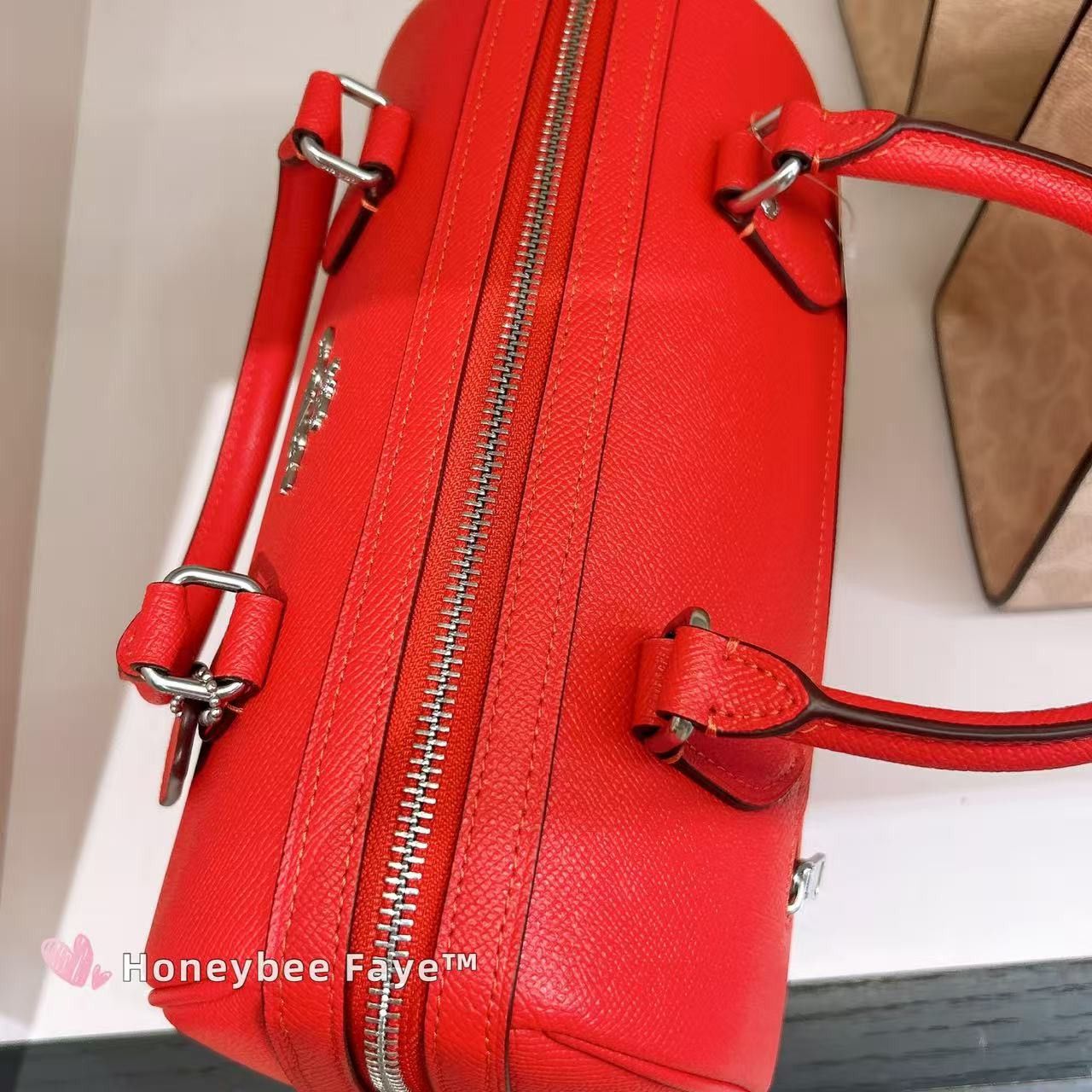 Coach NWT Coach Rowan Satchel CH282 Sliver/ Miami Red Size ONE SIZE - 4 Thumbnail