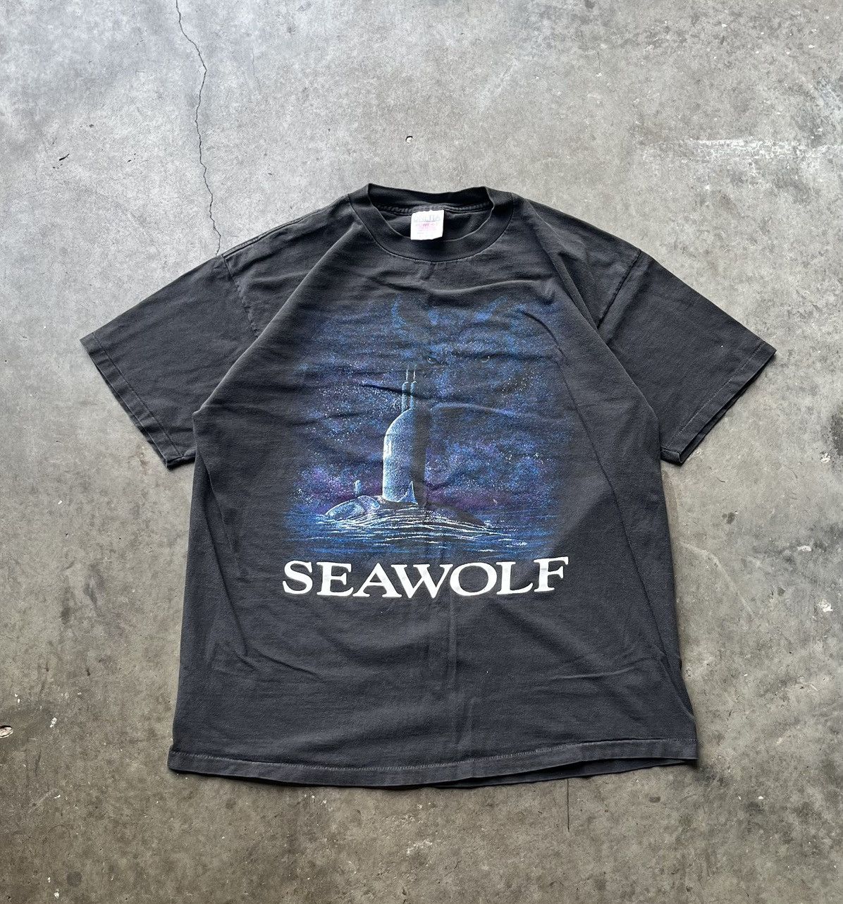 Vintage Vintage 1991 seawolf movie promo single stitch tee Size US XL / EU 56 / 4 - 1 Thumbnail