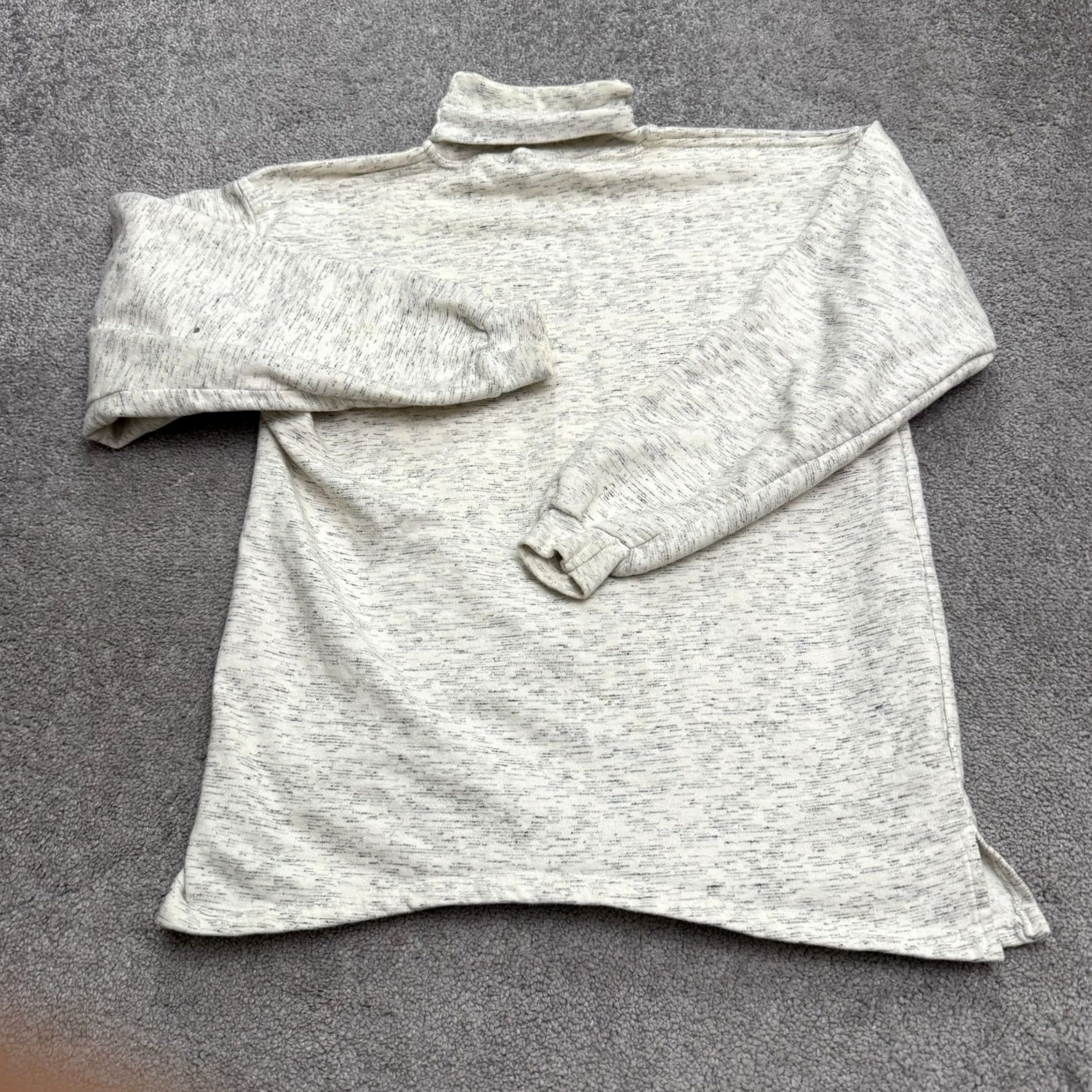 Reebok Vintage Reebok Turtleneck Pullover Sweatshirt Womens M Gray 100% Cotton Long Sleeve Fleece Logo 90s Retro Classic Stretch Size M / US 6-8 / IT 42-44 - 2 Thumbnail
