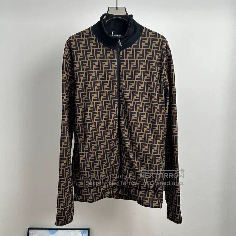 Fendi Fendi Collar Printed Double F Open Cardigan Jacket Size US S / EU 44-46 / 1 - 1 Thumbnail
