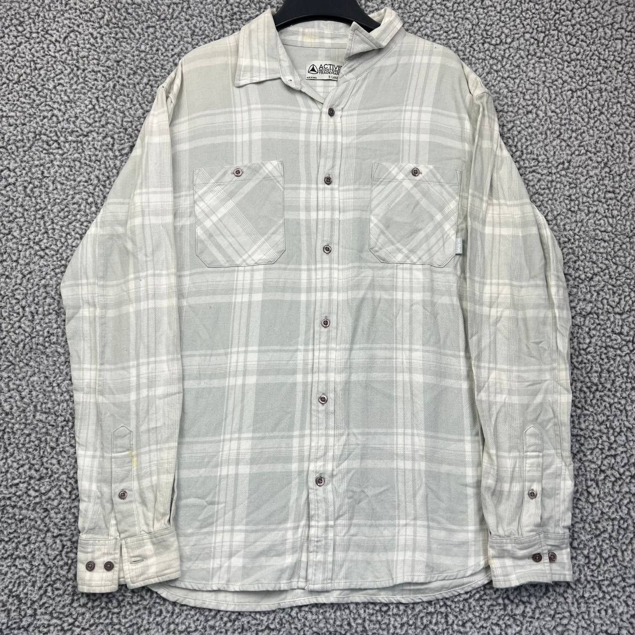 Active Ride Shop Active Ride Shop Shirt Men Plaid Button Up Long Sleeve XL Size US XL / EU 56 / 4 - 1 Thumbnail