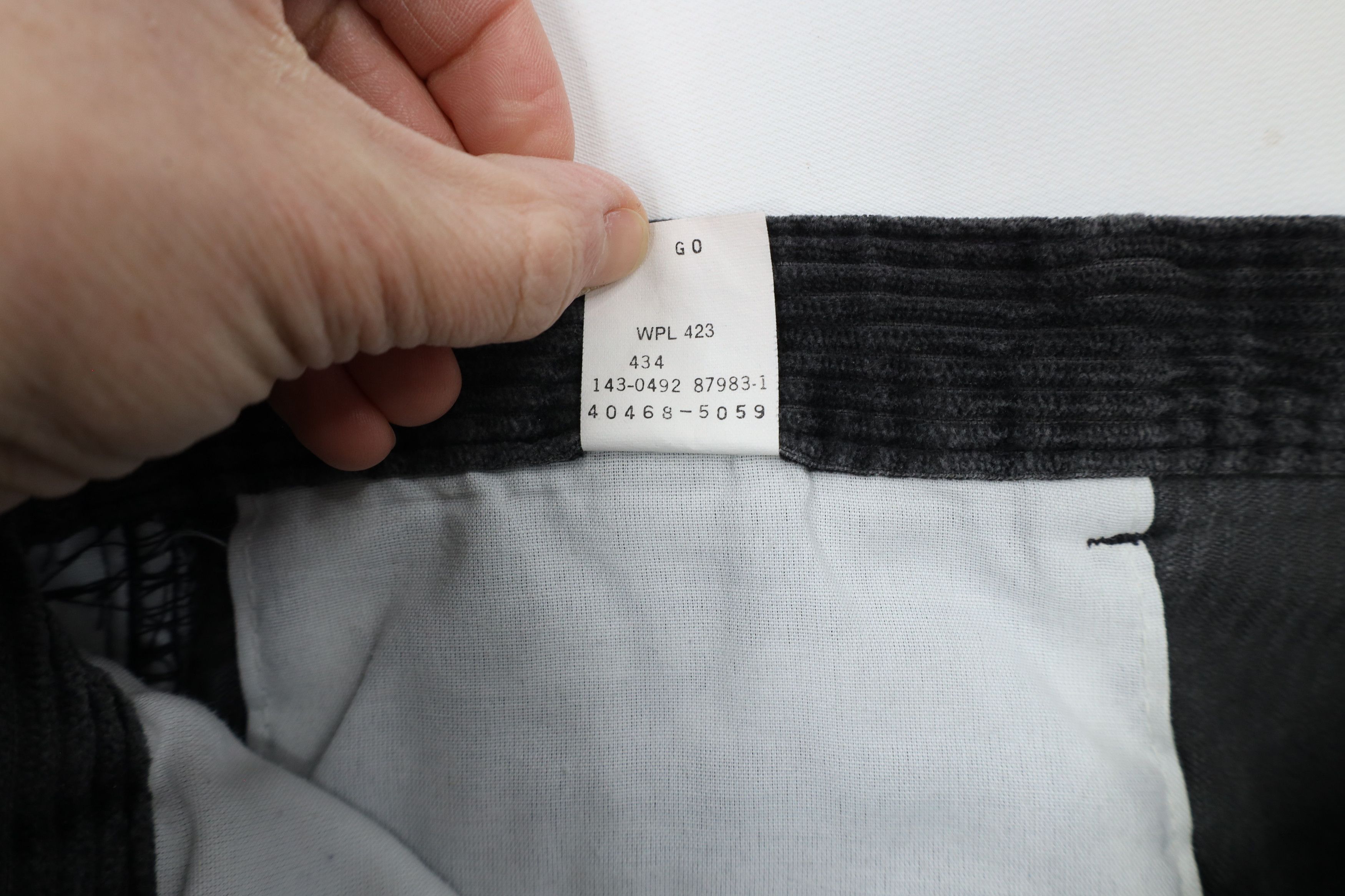 Vintage Vintage 90s Streetwear Cuffed Corduroy Chino Pants Gray Size US 36 / EU 52 - 6 Thumbnail