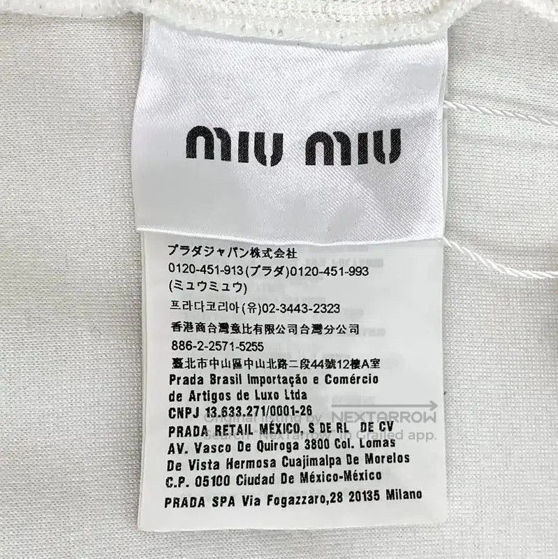 Miu Miu Miu Miu Women's Cotton White Jacket . Size S / US 4 / IT 40 - 6 Thumbnail