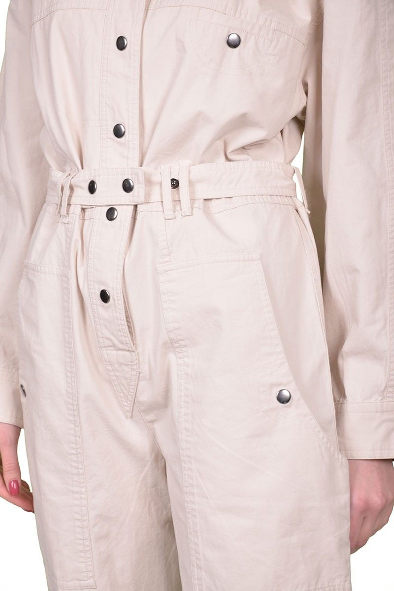 Designer × Isabel Marant Last Isabel Marant Trevor Cotton Beige Jumpsuit Size 25" / US 0 / IT 36 - 3 Thumbnail