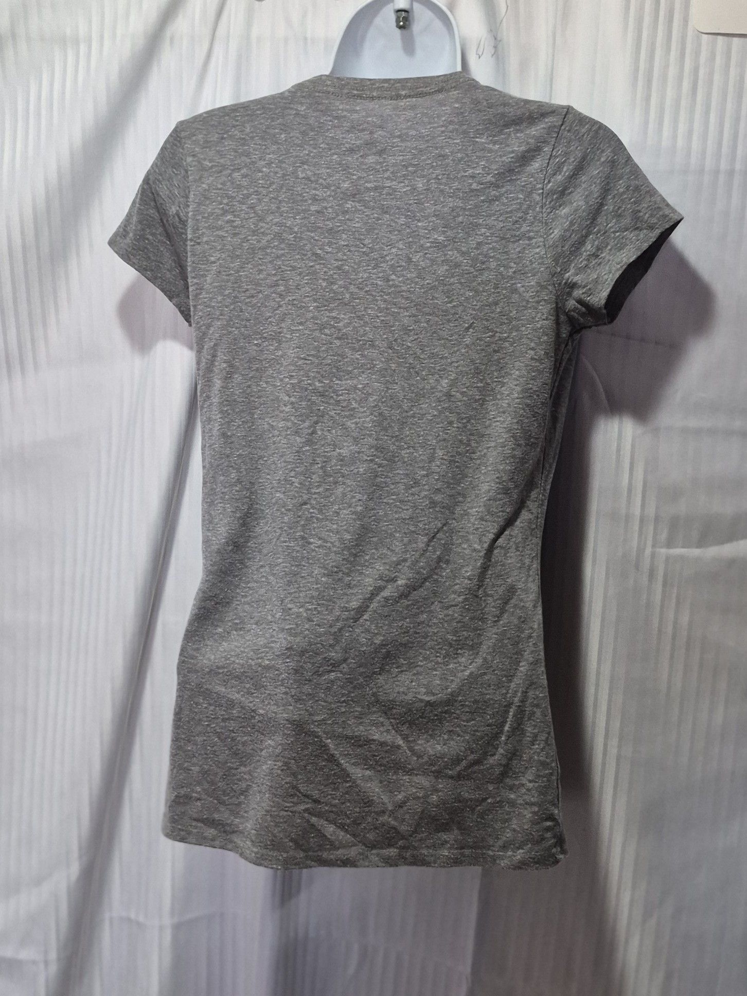 Other HOOEY S Women's Gray Scoop Tee with Floral Longhorn Applique Size S / US 4 / IT 40 - 4 Thumbnail