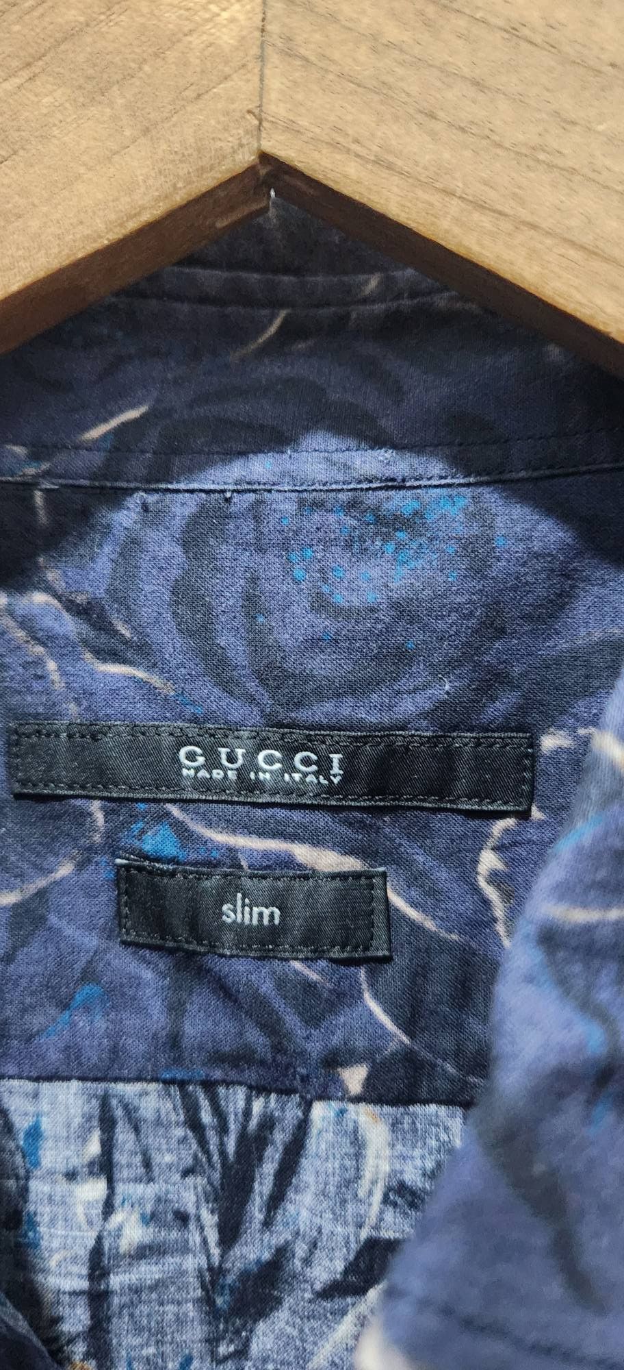 Gucci Gucci x Tom Ford Button Up Long Sleeve Slim Printed Design Size US M / EU 48-50 / 2 - 3 Thumbnail