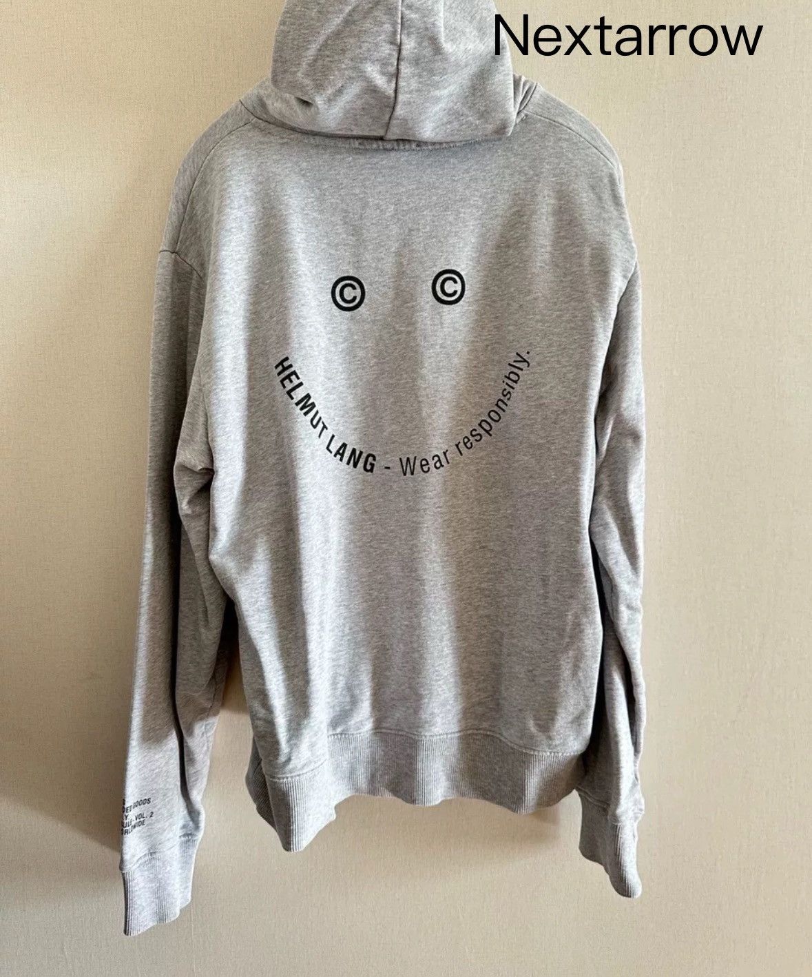 Helmut Lang HELMUT LANG Grey Logo Hoodie2412-Nextarrow Size US L / EU 52-54 / 3 - 2 Thumbnail