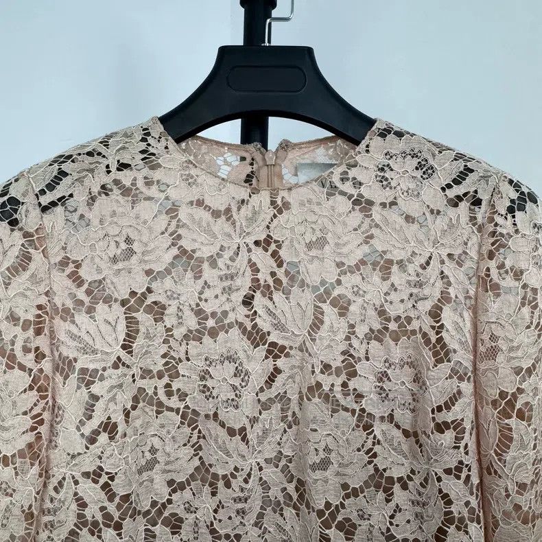 Valentino Valentino Classic pink lace dress Size S / US 4 / IT 40 - 4 Thumbnail