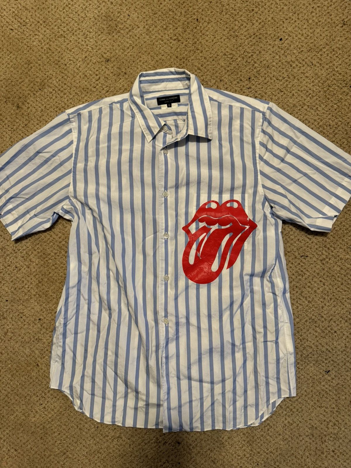 Comme des Garcons Homme AD 2005 Rolling Stones Button up Size US S / EU 44-46 / 1 - 3 Thumbnail