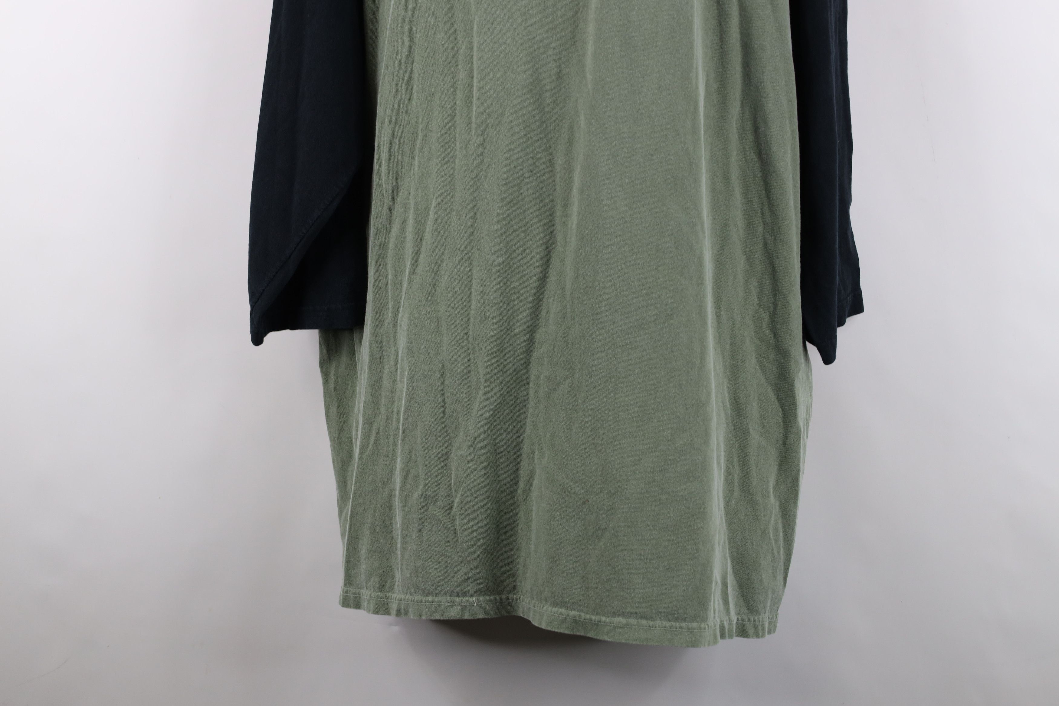 Vintage Vintage 90s Y2K Streetwear 3/4 Sleeve Raglan T-Shirt Green Size US XXL / EU 58 / 5 - 12 Thumbnail