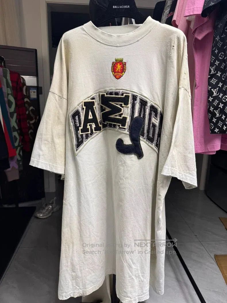 Balenciaga Balenciaga white Manchester United vintage short sleeved sh Size US XL / EU 56 / 4 - 1 Thumbnail