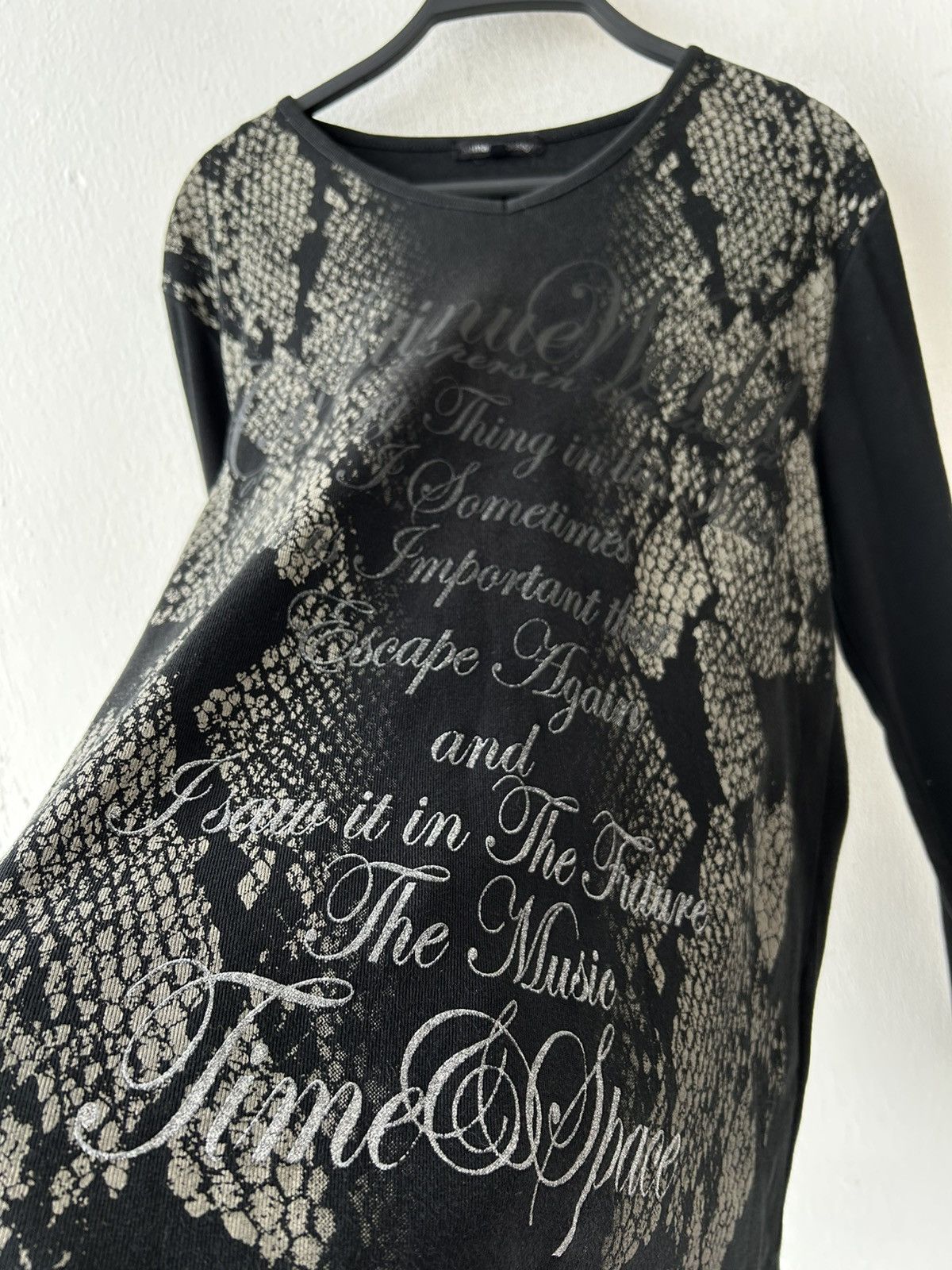Japanese Brand Y2k Semantic Design Snake Full Print Long Sleeve Size US L / EU 52-54 / 3 - 5 Thumbnail