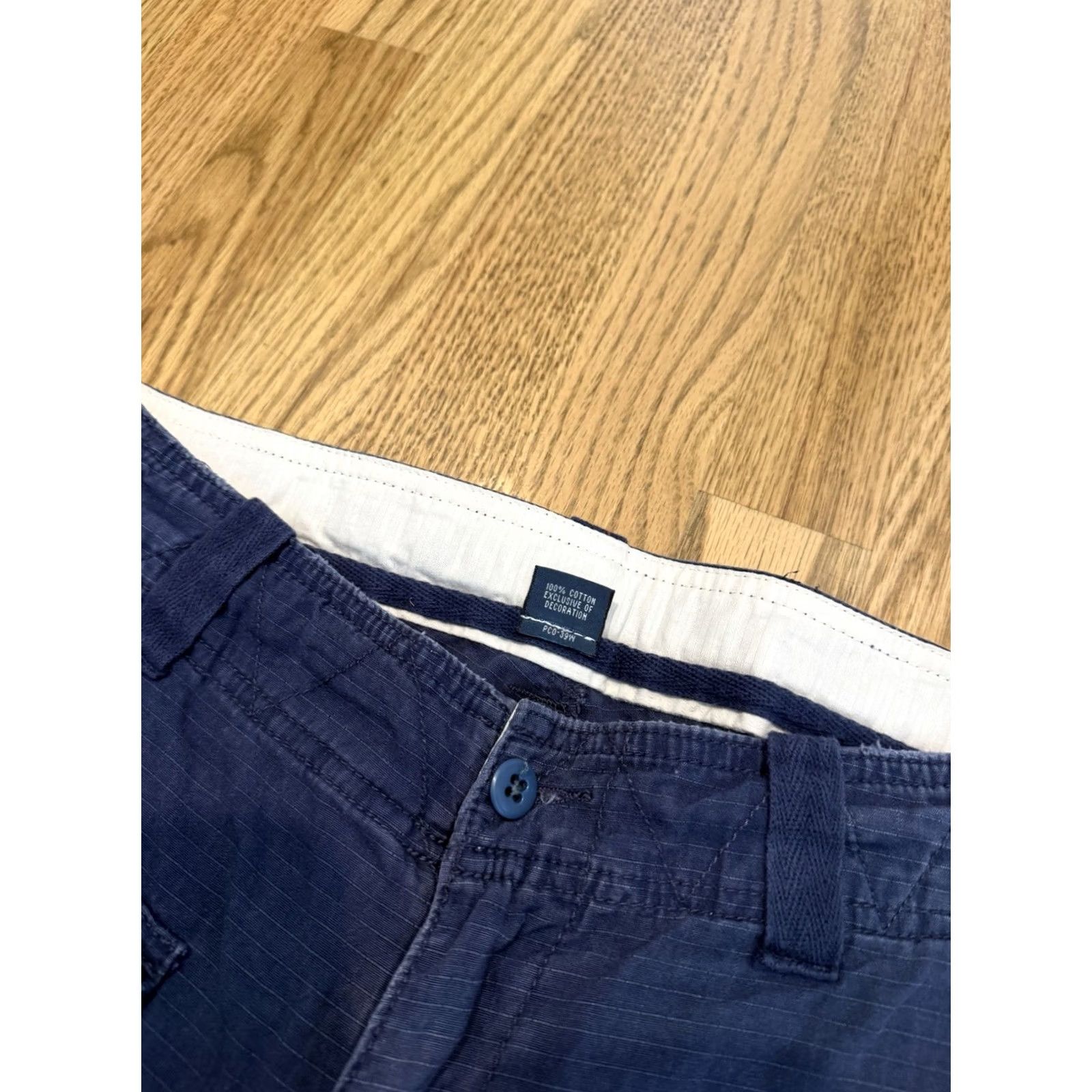 Polo Ralph Lauren VINTAGE Polo Ralph Lauren Cargo Pants Navy Blue 34x31 34x32 Military Flight USA 90s Mens Size US S / EU 44-46 / 1 - 7 Thumbnail