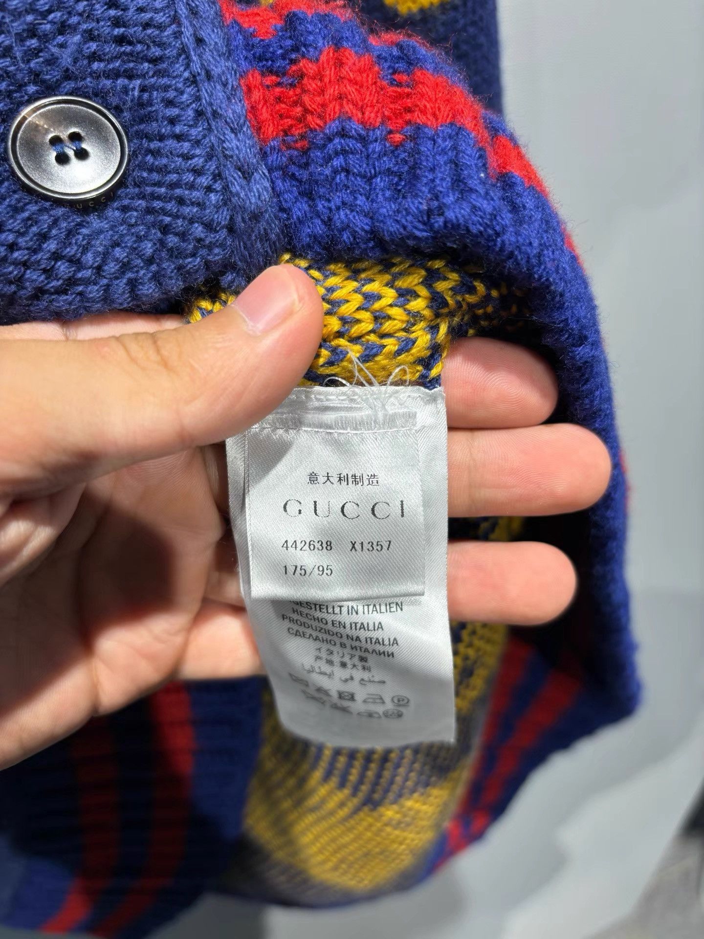 Gucci Gucci Teddy Bear Jacquard Knit Cardigan K36 Size US M / EU 48-50 / 2 - 4 Thumbnail