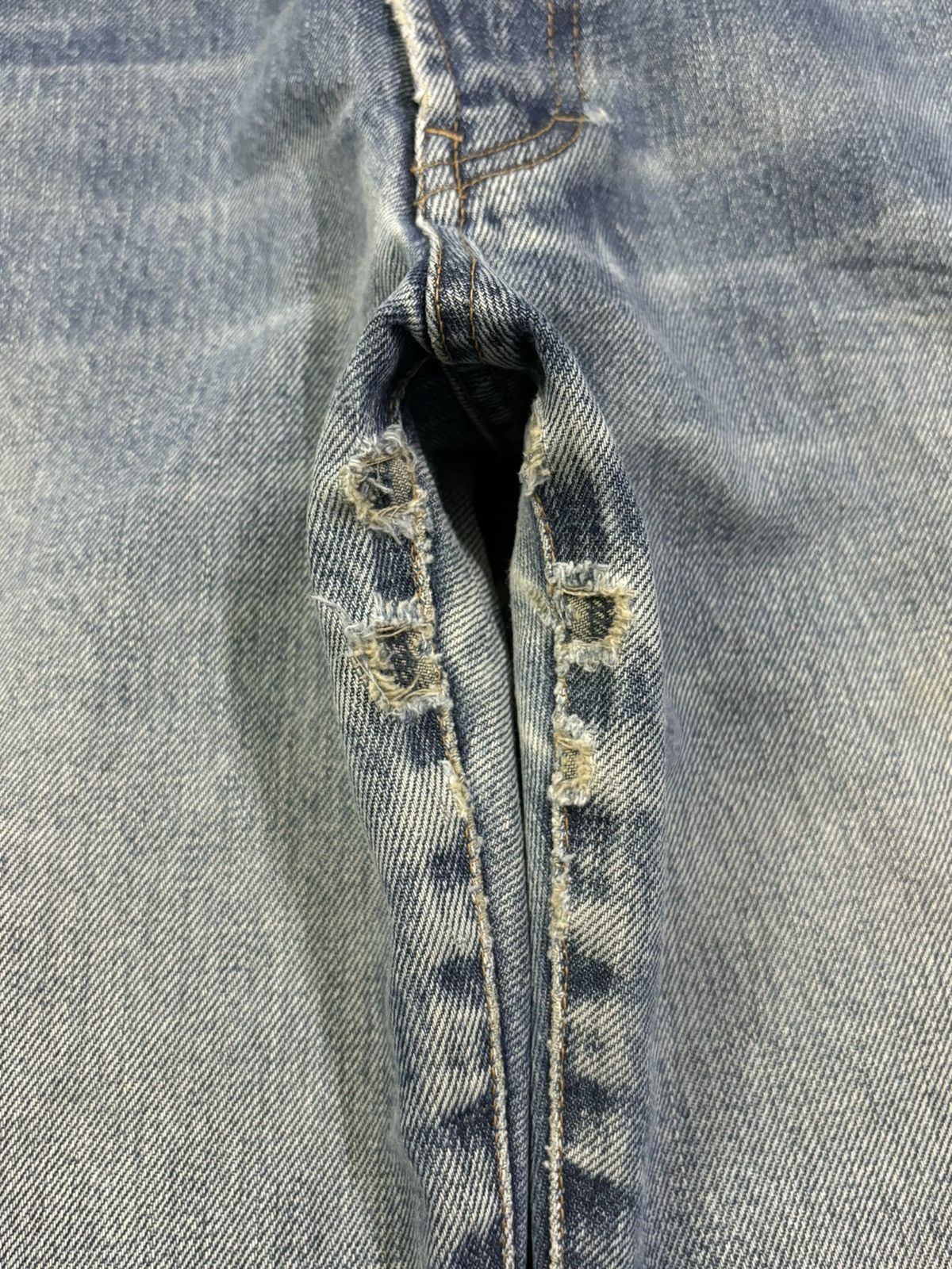 Marithe + Francois Girbaud Vintage 90s Marithe Francois Girbaud Baggy Distressed Jeans Size US 30 / EU 46 - 19 Thumbnail