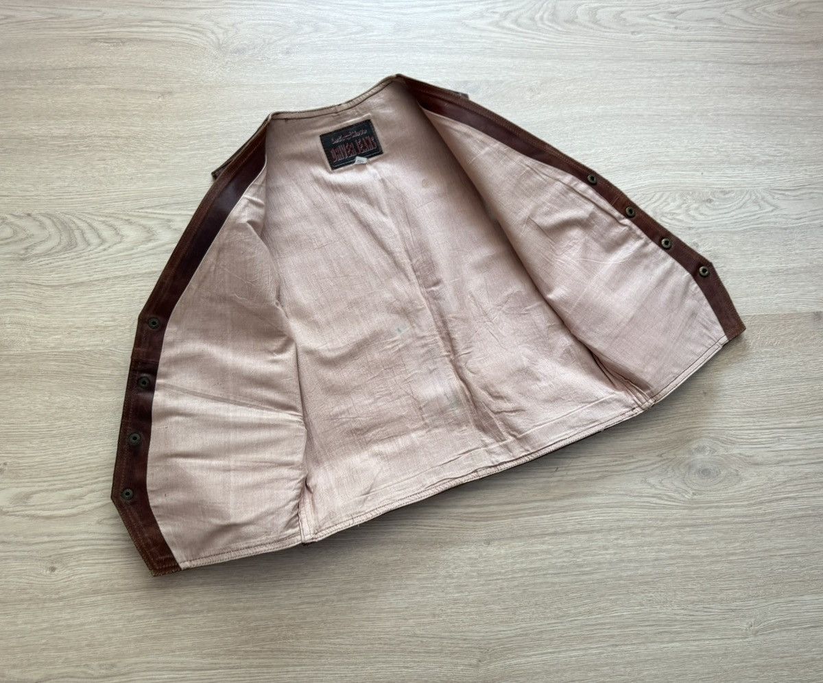 Genuine Leather Vintage 90’s Let’s Move Driver Jeans Leather Western Vest Size US M / EU 48-50 / 2 - 7 Thumbnail