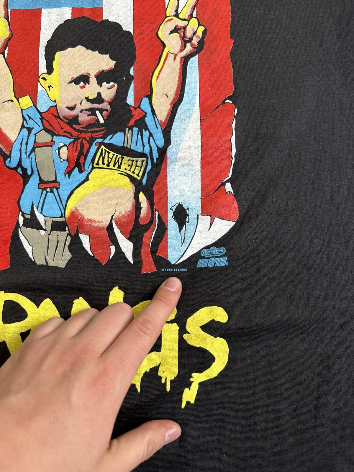 Vintage Extreme Vote Francis Vintage 1992 Rock Band Tour T-Shirt Size US XL / EU 56 / 4 - 5 Thumbnail