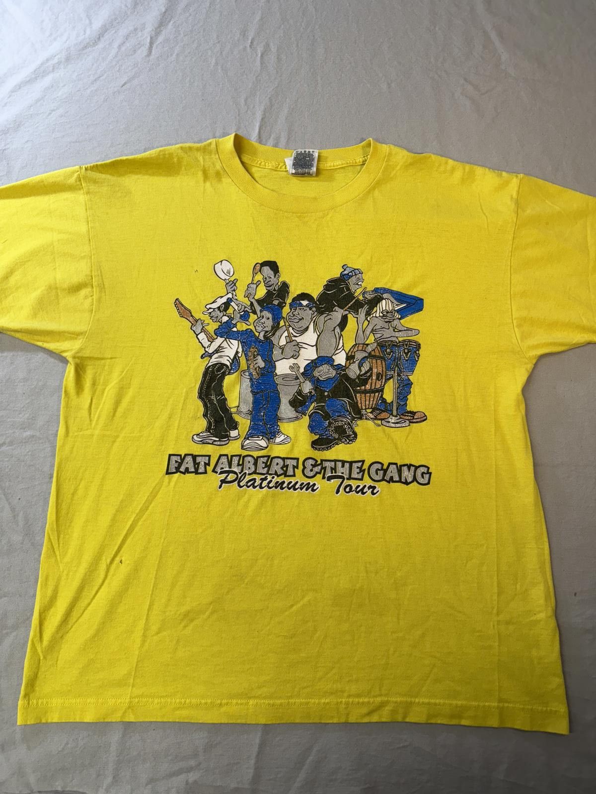 Fruit Of The Loom VTG Fat Albert and the Gang T-shirt Platinum Tour 2001 XL Size US XL / EU 56 / 4 - 1 Thumbnail