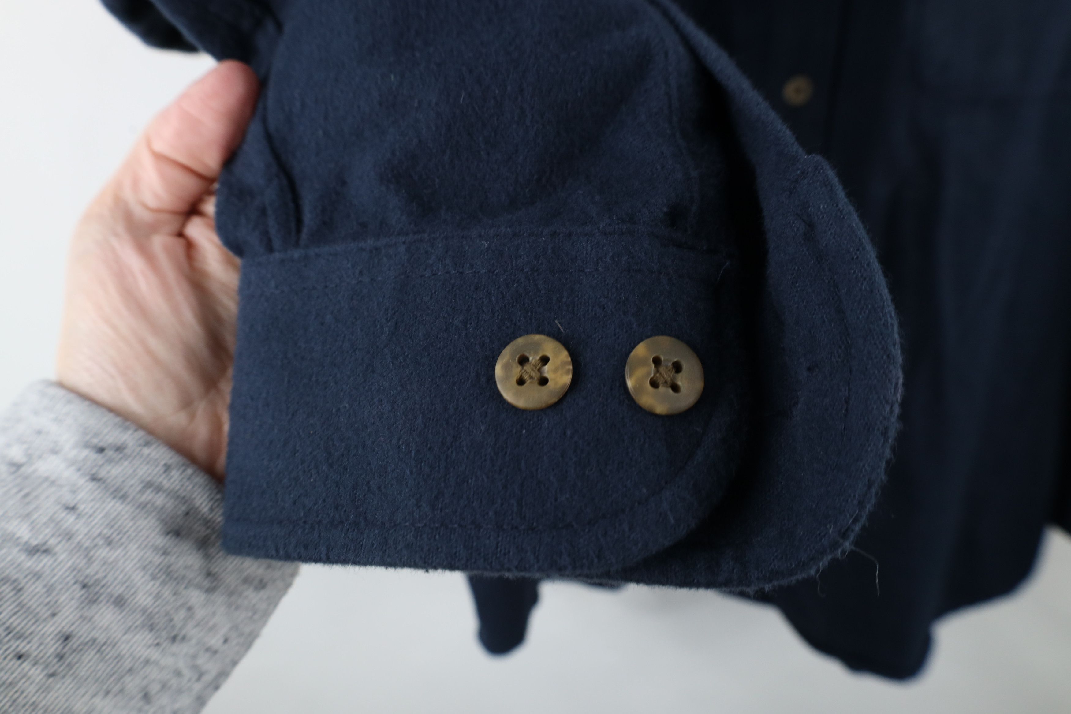 Vintage Vintage 90s Streetwear Chamois Cloth Collared Button Shirt Size US L / EU 52-54 / 3 - 7 Thumbnail