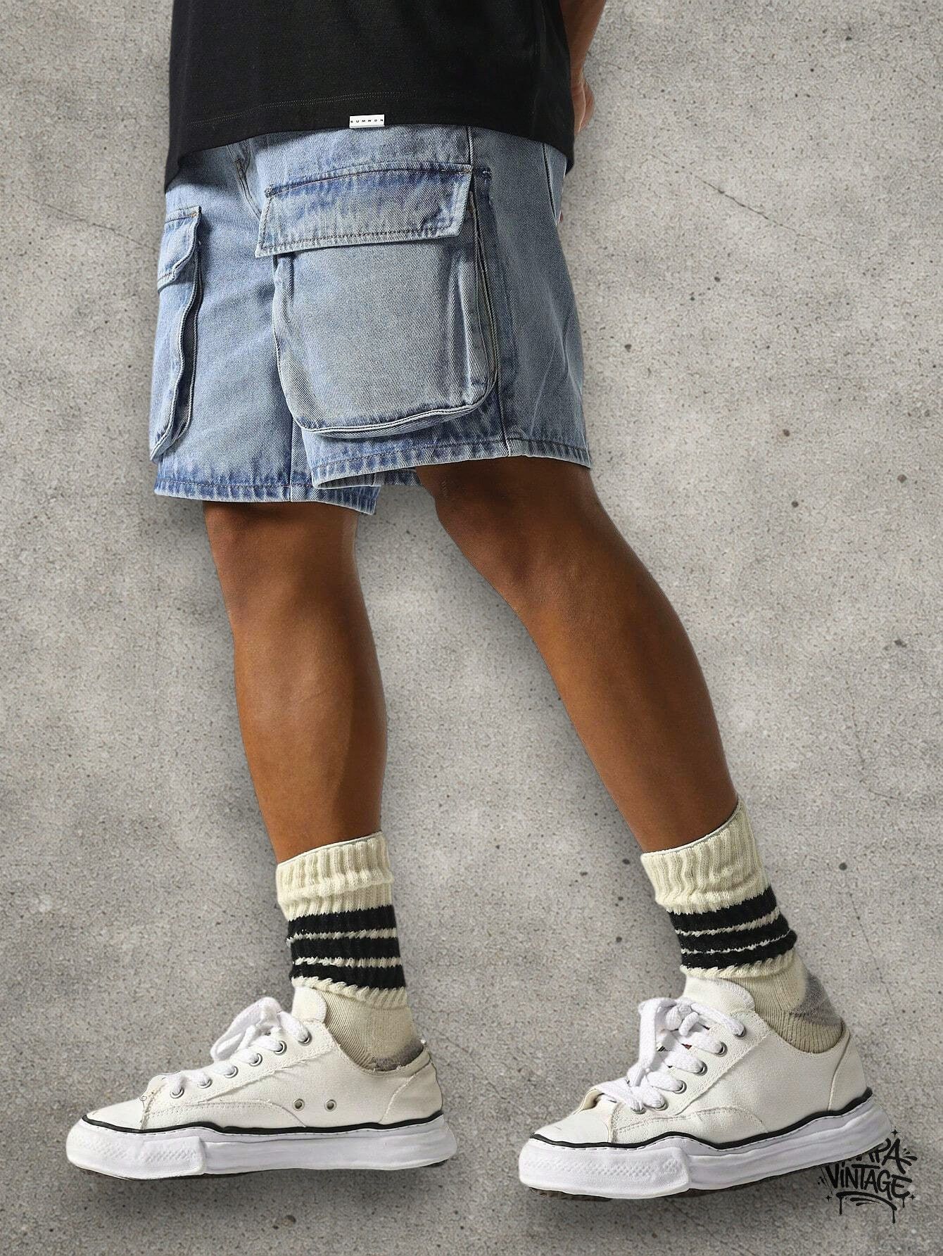 Vintage Cargo denim shorts Size US 32 / EU 48 - 1 Thumbnail