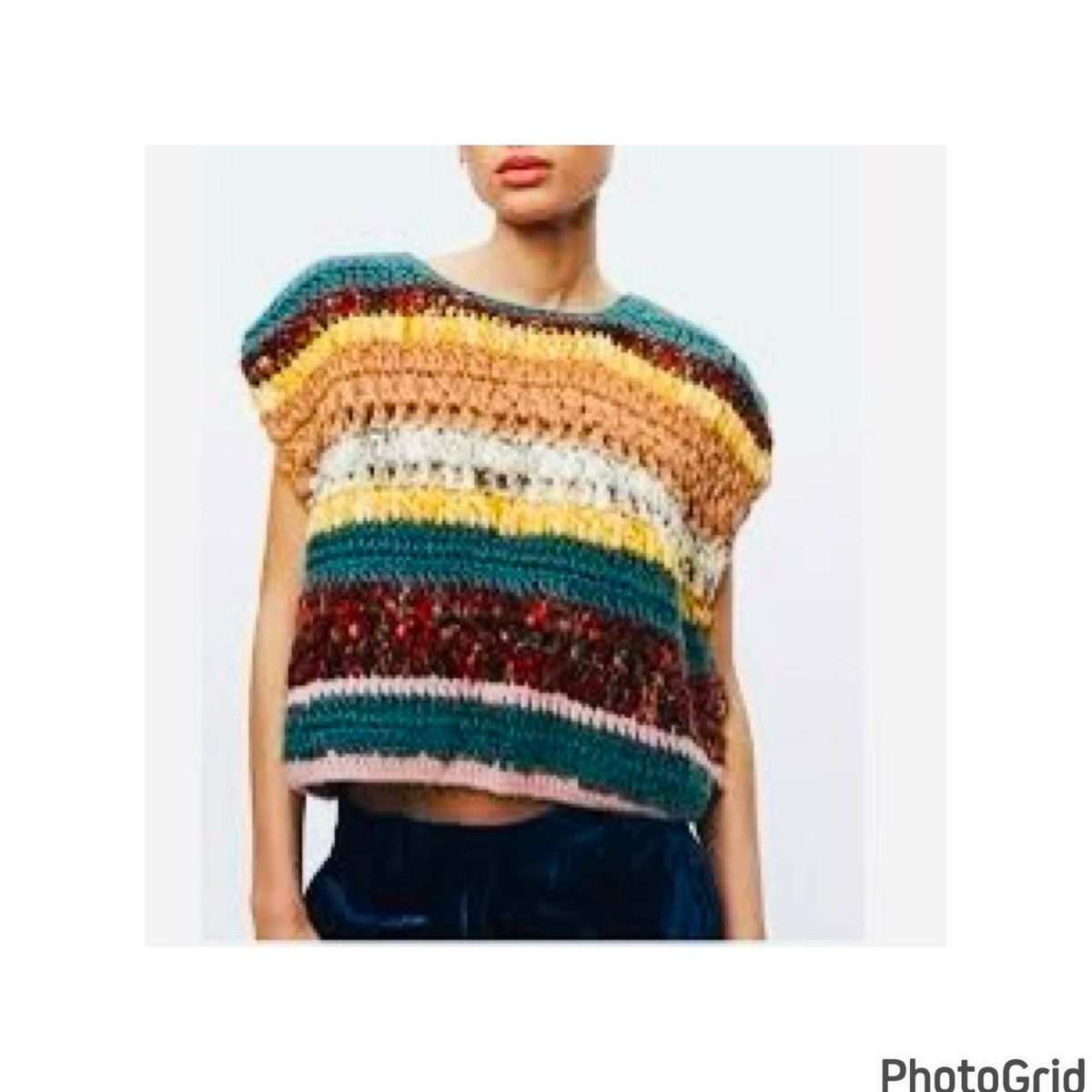 Zara ZARA Crochet Vest Size S / US 4 / IT 40 - 1 Thumbnail