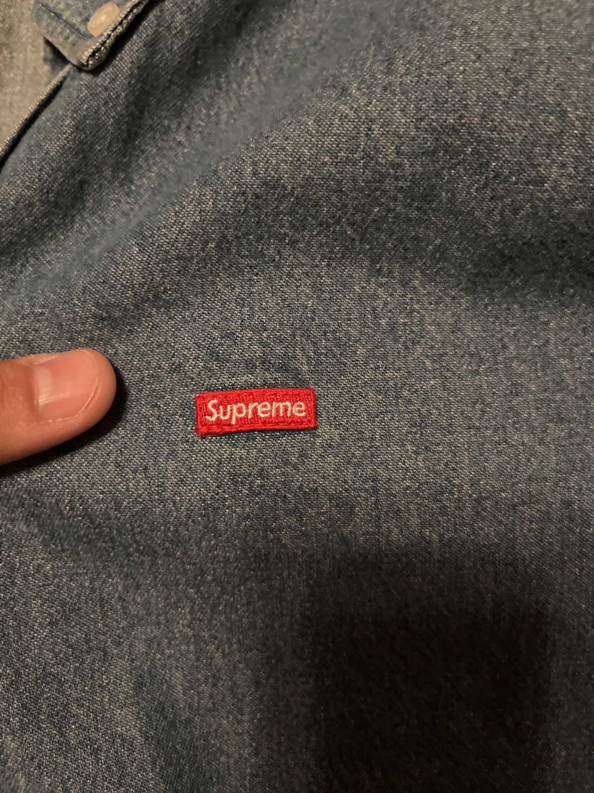 Supreme Vintage Supreme Denim Work Shirt Size Medium Size US M / EU 48-50 / 2 - 5 Thumbnail