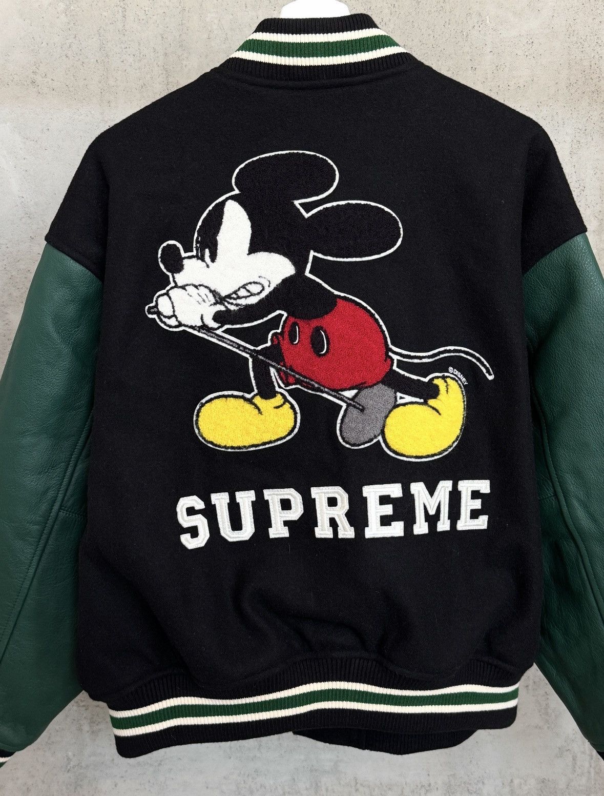 Number (N)ine × Supreme Supreme Number (N)ine Mickey Mouse Varsity Jacket AW25 Size US L / EU 52-54 / 3 - 6 Thumbnail