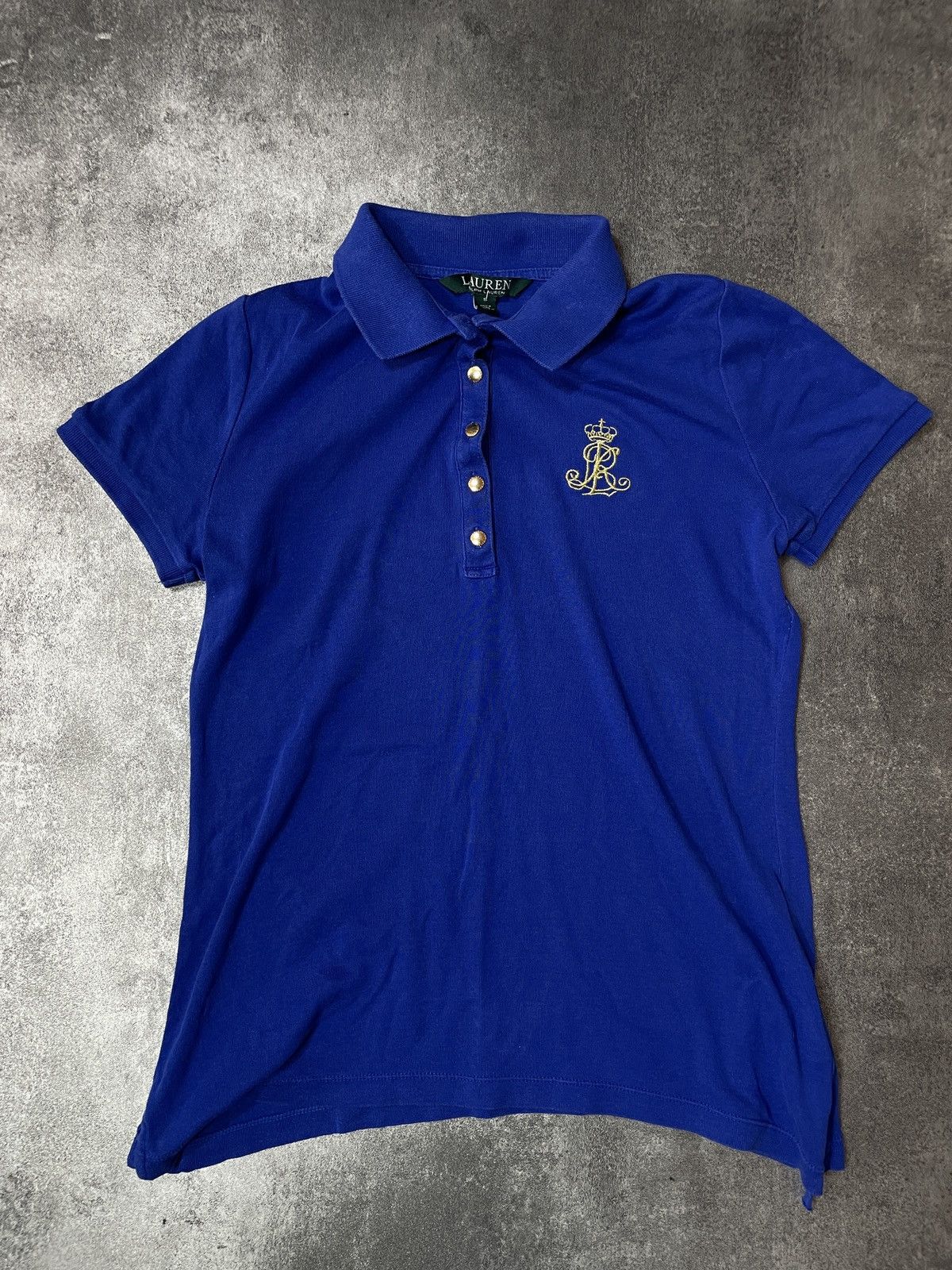 Polo Ralph Lauren 🔥Offers🔥Ralph Lauren Polo Tee Luxury Gold Logo Size S / US 4 / IT 40 - 1 Thumbnail