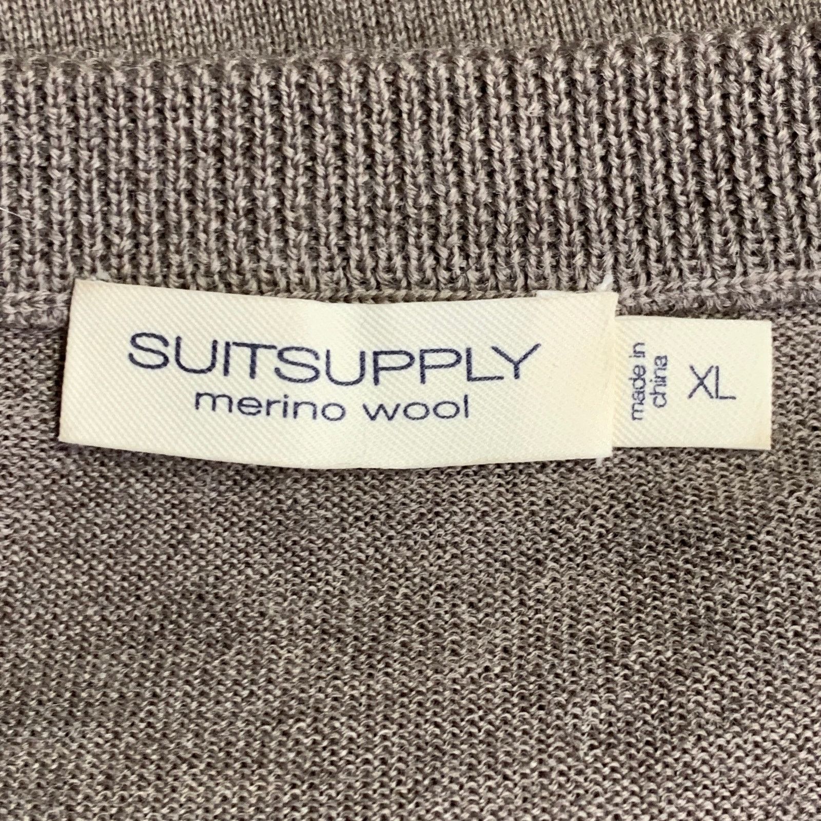 Suitsupply Brown Heather Knit Merino Wool Jersey Crew Neck T-shirt Size US XL / EU 56 / 4 - 4 Thumbnail